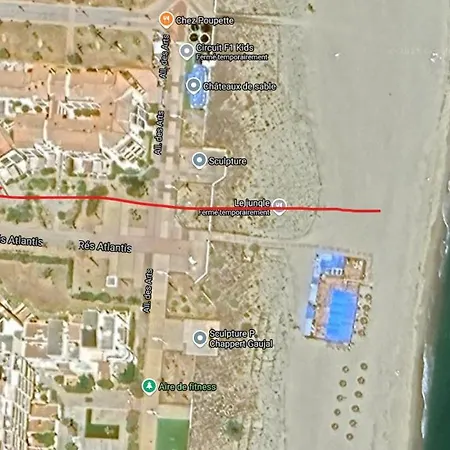 Le Victoria's Barcares: Beachfront Comfort With Private Parking Apartment Le Barcares